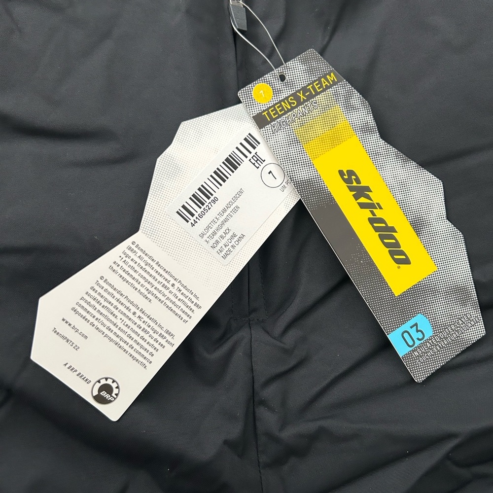 Ski-Doo‎ Kids Black X-Team High Pants - Picture 6 of 7